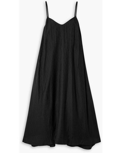 Anine Bing Anne Crepe Midi Dress - Black