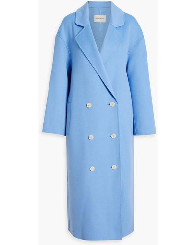 Loulou Studio Borneo Double-breasted Wool And Cashmere-blend Felt Coat - Blue