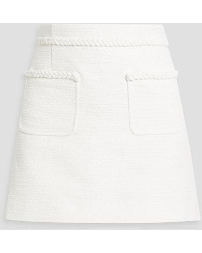 10 Crosby Derek Lam Dua Cotton-tweed Mini Skirt - White