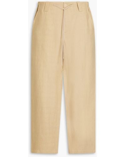 Jacquemus Linen Drawstring Trousers - Natural