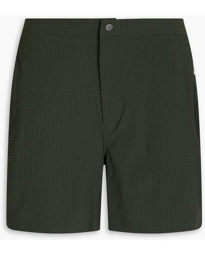 Onia Calder Mid-length Striped Swim Shorts - Green