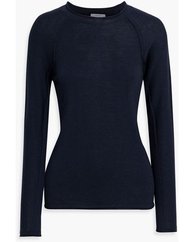 Iris & Ink Bella Merino Wool Sweater - Blue