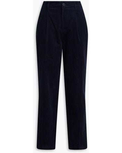 Alex Mill Boy Cotton-corduroy Tapered Trousers - Blue