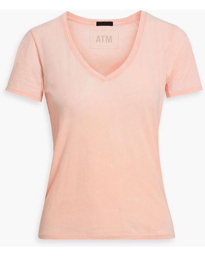 ATM Dégradé Cotton-jersey T-shirt - Pink