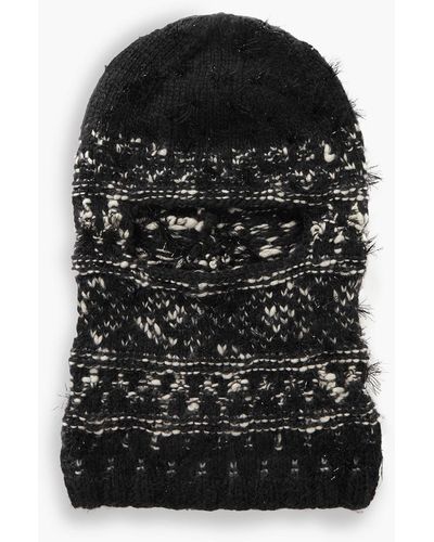 Stella McCartney Bouclé-knit Wool Beanie - Black
