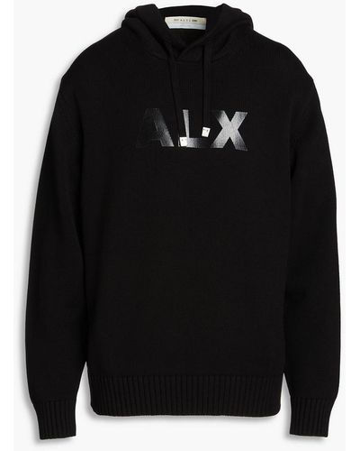 1017 ALYX 9SM Logo-print Cotton Hoodie - Black