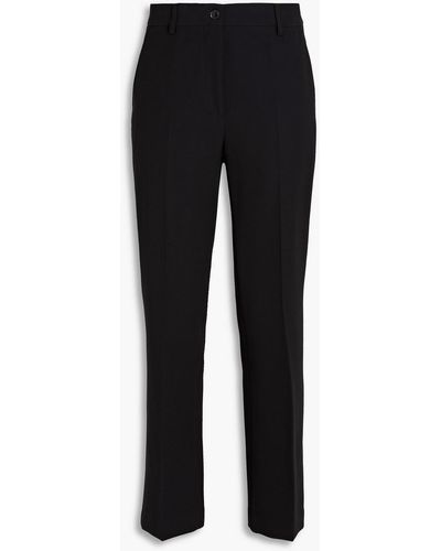 Boutique Moschino Twill Straight-leg Trousers - Black