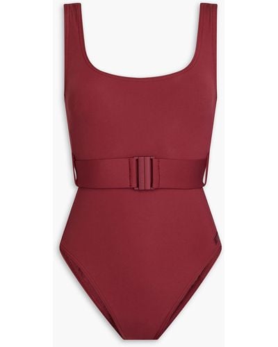Zimmermann Belted Swimsuit - Red