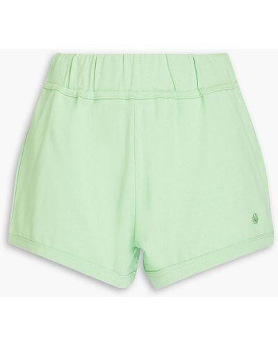 Loulou Studio Bamboo Cotton-jersey Shorts - Green