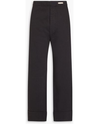 Maison Margiela French Cotton-terry Track Trousers - Black