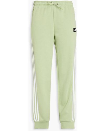 adidas Originals Logo-appliquéd Cotton-blend Jersey Track Pants - Green