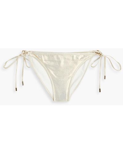 Melissa Odabash Low-rise Bikini Briefs - Metallic