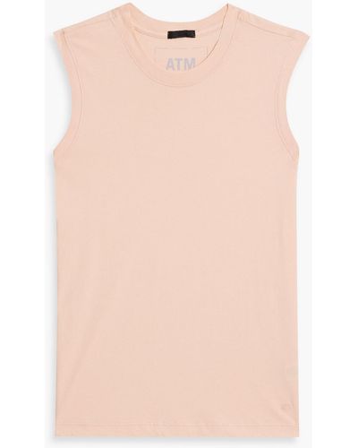 ATM Gab Cotton-jersey Tank - Pink