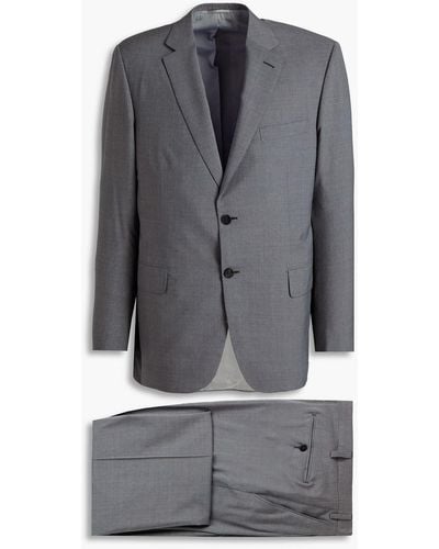 Brioni Mélange Wool And Silk-blend Suit - Grey