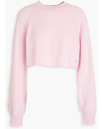 Loulou Studio Bocas Cropped Cashmere Sweater - Pink