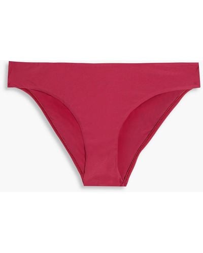 Bondi Born Nadia Mid-rise Bikini Briefs - Red