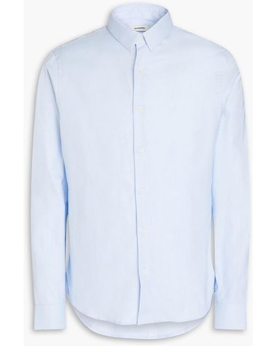 Sandro Cotton Oxford Shirt - Blue
