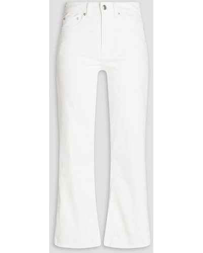 Maje High-rise Bootcut Jeans - White