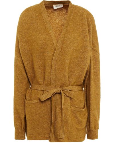 American Vintage Belted Knitted Cardigan - Brown
