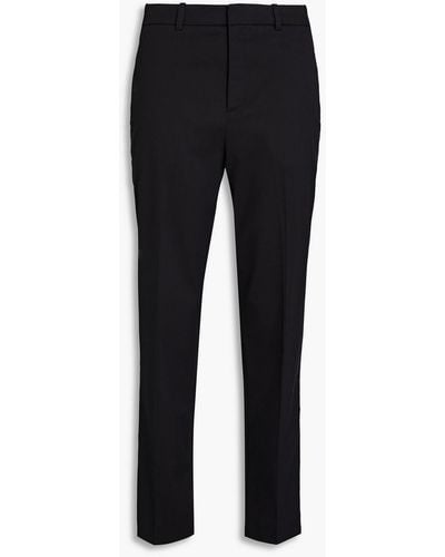 Ba&sh Darcy Lyocell-blend Twill Tapered Trousers - Black