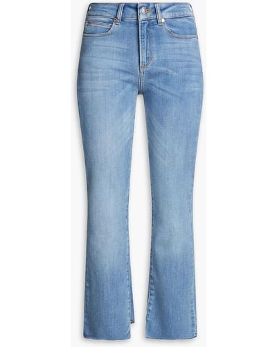 Tomorrow Denim Malcolm Faded High-rise Kick-flare Jeans - Blue