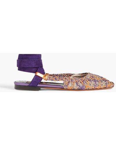 Purple Missoni Flats and flat shoes for Women | Lyst