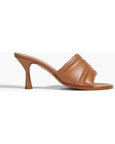 Atp Atelier Napoli Leather Mules - Brown