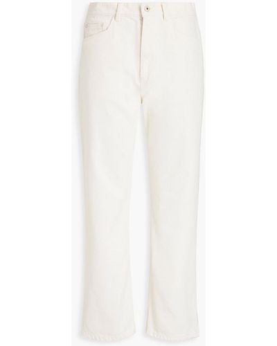 Wandler Cropped High-rise Straight-leg Jeans - White
