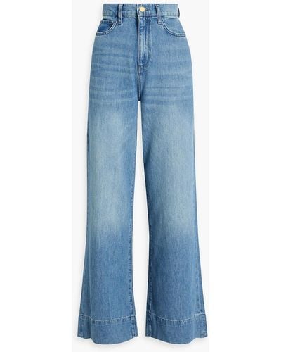 Triarchy Onassis High-rise Wide-leg Jeans - Blue