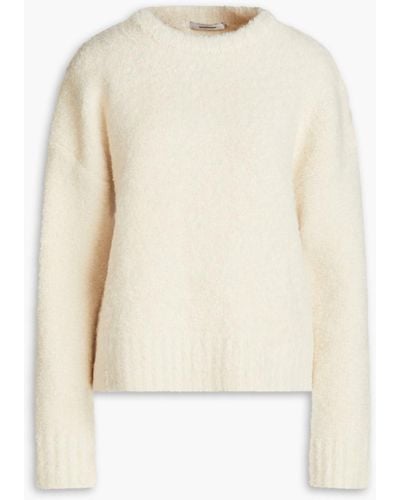 LE17SEPTEMBRE Bouclé-knit Sweater - White