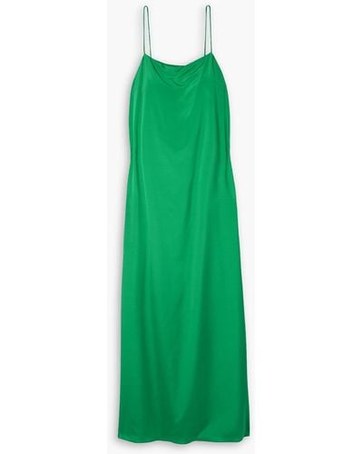 Lafayette 148 New York Silk-jersey Maxi Slip Dress - Green