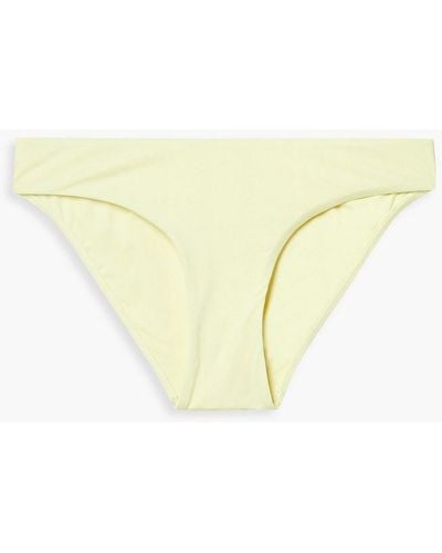 Bondi Born Nadia Mid-rise Bikini Briefs - Yellow