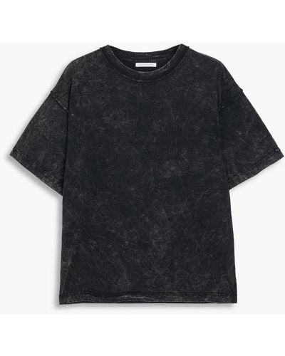John Elliott Acid-wash Cotton-jersey T-shirt - Black