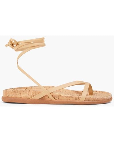 Ancient Greek Sandals Glykeria Leather Sandals - Natural