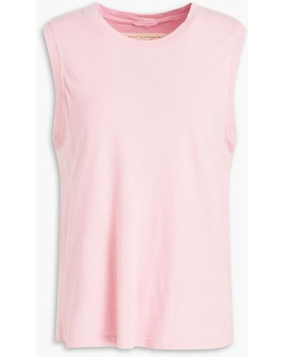 Raquel Allegra Cotton-jersey Top - Pink