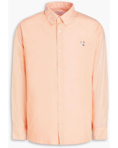 Maison Kitsuné Cotton-poplin Shirt - Pink