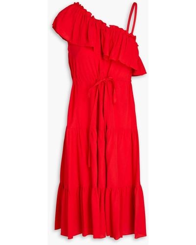 RED Valentino Tie Crepe Dress - Red
