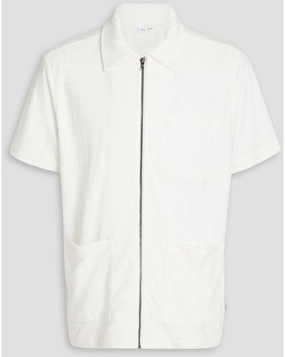 Onia Hemd aus frottee aus einer baumwollmischung - Weiß