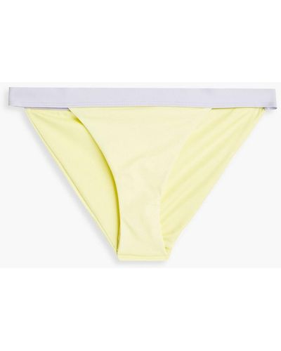 Onia Leila Two-tone Low-rise Bikini Briefs - Multicolour