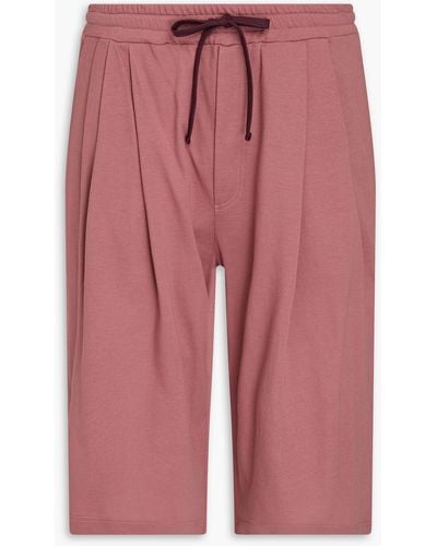Dolce & Gabbana Shorts aus baumwoll-piqué - Pink