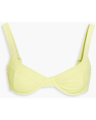 Jonathan Simkhai Lia Underwired Bikini Top - Yellow