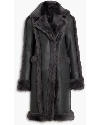 Dom Goor Shearling Coat - Black