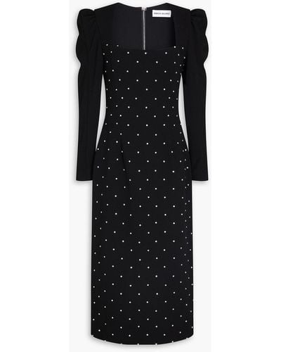 Rebecca Vallance After Hours Embellished Crepe Midi Dress - Black