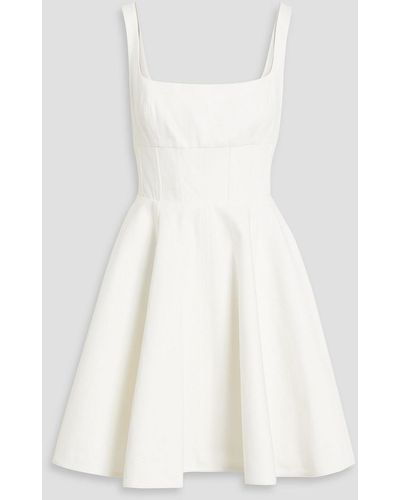 Emilia Wickstead Mona Denim Mini Dress - White