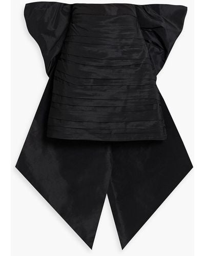 Rebecca Vallance Homecoming Bow-detailed Taffeta Mini Skirt - Black