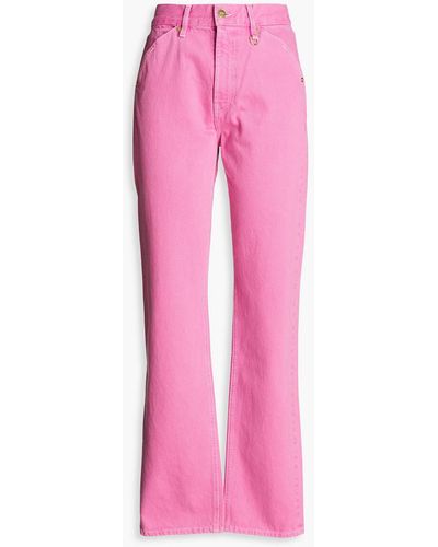 Jacquemus Yelo High-rise Straight-leg Jeans - Pink