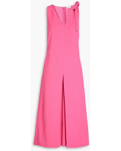 RED Valentino Pleated Stretch-crepe Jumpsuit - Pink