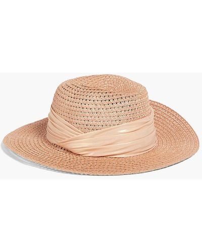 Eugenia Kim Courtney Lamé-trimmed Hemp-blend Panama Hat - Natural