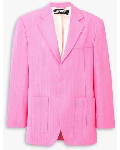Jacquemus Woven Blazer - Pink