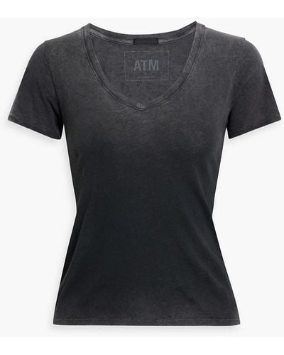 ATM Dégradé Cotton-jersey T-shirt - Black